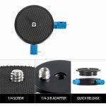 BEXIN QR-02 360-Grad-Drehung, Schnellwechselkopf, Kamera-Stativ-Grundplatte, QR-02 360 – Bild 3