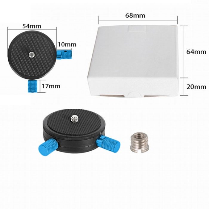 BEXIN QR-02 360-Grad-Drehung, Schnellwechselkopf, Kamera-Stativ-Grundplatte, QR-02 360 – Bild 7
