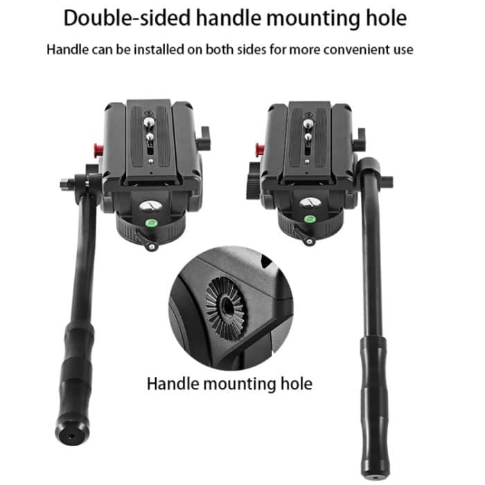 BEXIN VH-105 360-Grad-Panorama-Schwerlast-Stativ-Action-Fluid-Drag-Kopf, VH-105 – Bild 3