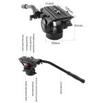 BEXIN VH-105 360-Grad-Panorama-Schwerlast-Stativ-Action-Fluid-Drag-Kopf, VH-105 – Bild 6