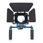 YELANGU D222 Dual Griffe Kamera Schulterhalterung + Kamerakäfig-Stabilisator-Kit mit Matte Box + Follow Focus für DSLR-Kamera / Videokamera – Bild 6
