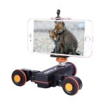 YELANGU L4X Kamerarad Dolly II Elektrischer Schieberegler 3-Rad-Video-Riemenscheibe Rollendes Dolly-Auto mit Fernbedienung für DSLR- / Heim-DV-Kameras, GoPro, Smartphones, Last: 3 kg – Bild 13