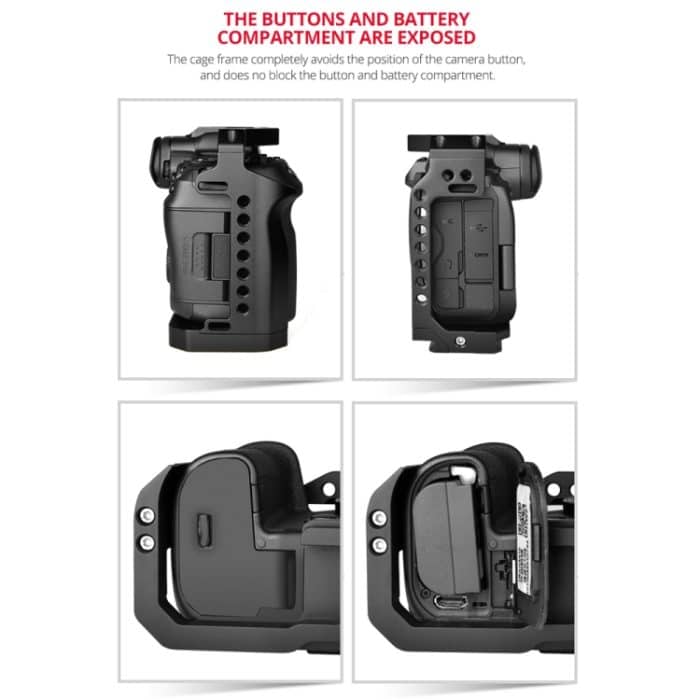 YELANGU C22 YLG0334B Videokamera-Käfigstabilisator mit Griff für Canon EOS R5/R6, YLG0334B – Bild 12