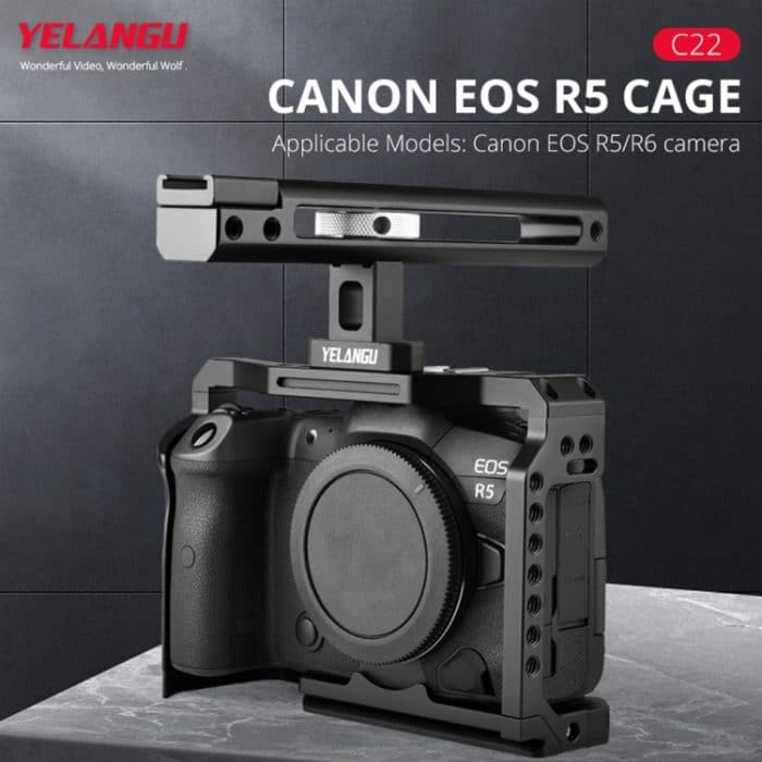 YELANGU C22 YLG0334B Videokamera-Käfigstabilisator mit Griff für Canon EOS R5/R6, YLG0334B – Bild 5