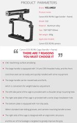 YELANGU C22 YLG0334B Videokamera-Käfigstabilisator mit Griff für Canon EOS R5/R6, YLG0334B – Bild 6