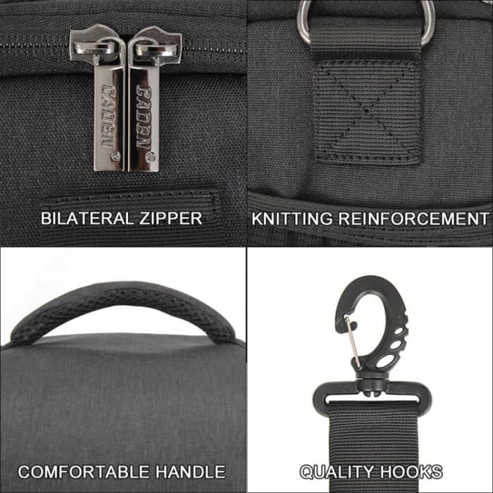 CADEN D11 Wasserdichte Umhängetasche für Spiegelreflexkameras, Größe: 20,5 x 16 x 27 cm, D1 20.5 x 16 x 27cm – Bild 5