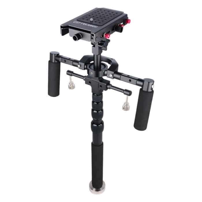 YELANGU S300 4-in-1-Multifunktions-Rig + Dual-Hand-Schulter-Rig + Einbeinstativ + Stabilisator für Kameras/Spiegelreflexkameras, Höhenbereich: 63 cm–170 cm, YELANGU S300 – Bild 2