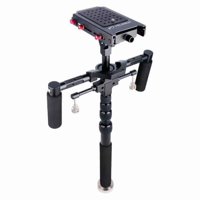 YELANGU S300 4-in-1-Multifunktions-Rig + Dual-Hand-Schulter-Rig + Einbeinstativ + Stabilisator für Kameras/Spiegelreflexkameras, Höhenbereich: 63 cm–170 cm, YELANGU S300 – Bild 3