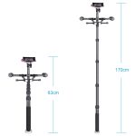 YELANGU S300 4-in-1-Multifunktions-Rig + Dual-Hand-Schulter-Rig + Einbeinstativ + Stabilisator für Kameras/Spiegelreflexkameras, Höhenbereich: 63 cm–170 cm, YELANGU S300 – Bild 7