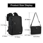 CADeN L5 III Multifunktions-Digitalkamera-Rucksack mit zwei Schultern – Bild 2
