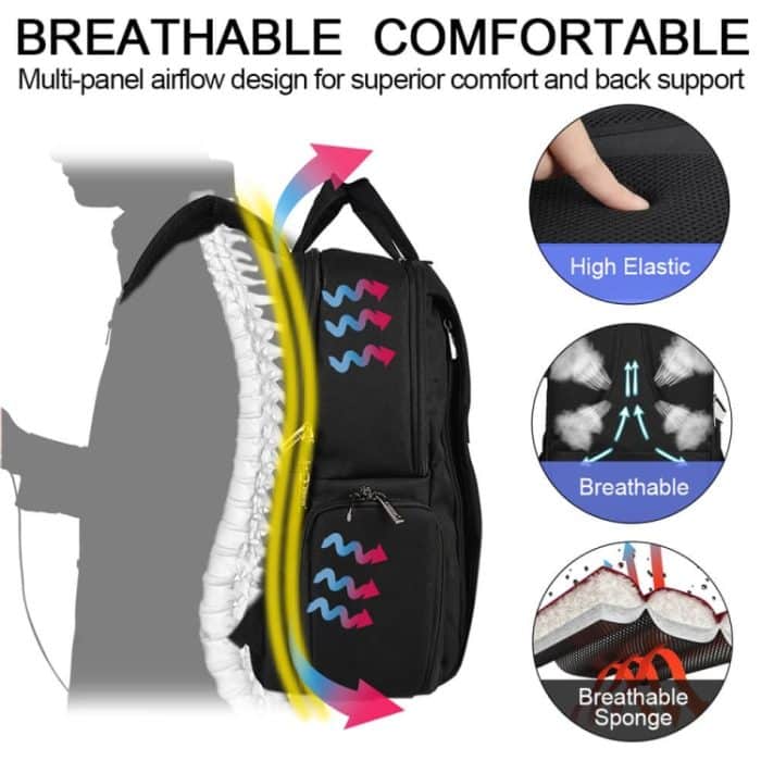 CADeN L5 III Multifunktions-Digitalkamera-Rucksack mit zwei Schultern – Bild 5