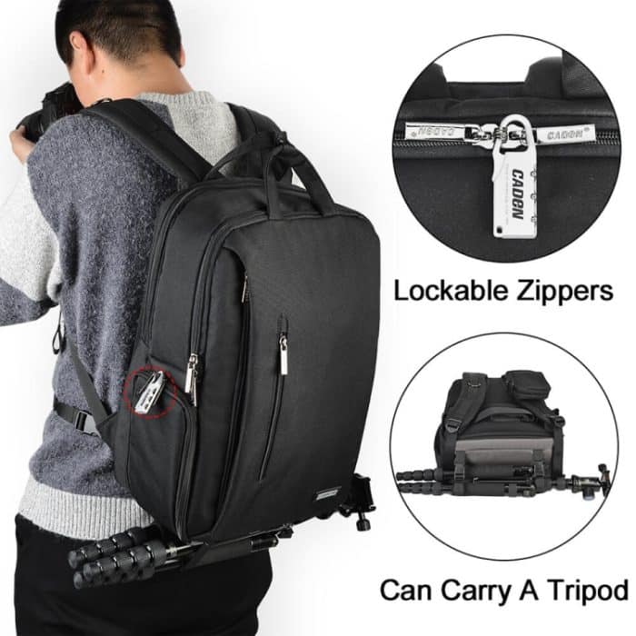 CADeN L5 III Multifunktions-Digitalkamera-Rucksack mit zwei Schultern – Bild 6