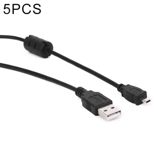 DCA1778B.jpg 5 Stück 1,5 m Mini 8 Pin USB auf USB 2.0 Datenladekabel für Nikon D5100 / D610, Mini 8 Pin USB – Bild 1