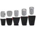 5-in-1-Spiegelreflexkamera-Objektivpaket Verdickung Stoßfeste Neoprenlinsen-Aufbewahrungstasche Klebriger Abzug – Bild 2