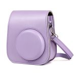 Ledertasche Ganzkörper-Kameratasche mit Schultergurt für FUJIFILM Instax mini 11, Purple – Bild 2