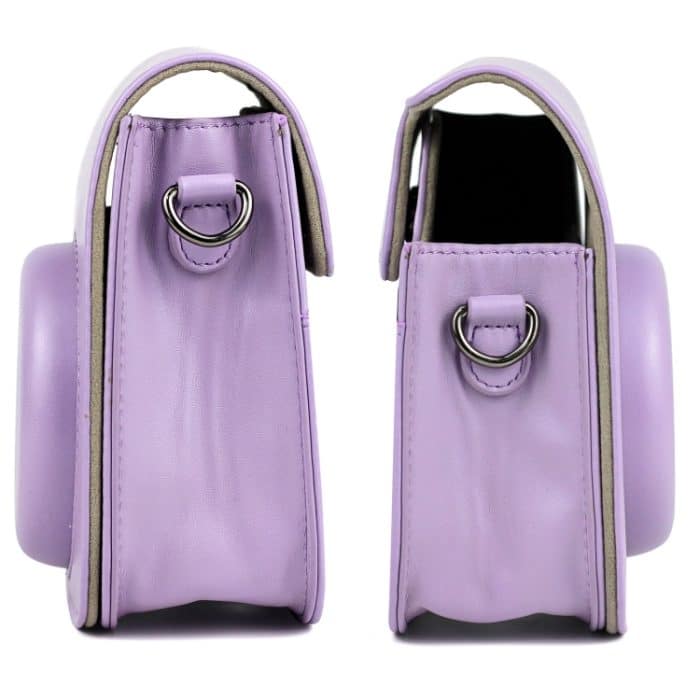 Ledertasche Ganzkörper-Kameratasche mit Schultergurt für FUJIFILM Instax mini 11, Purple – Bild 4