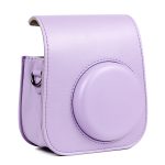 Ledertasche Ganzkörper-Kameratasche mit Schultergurt für FUJIFILM Instax mini 11, Purple – Bild 5