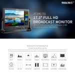SEETEC ATEM173S 17,3 Zoll 3G-SDI HDMI Full HD 1920x1080 Multi-Kamera-Broadcast-Monitor, ATEM173S – Bild 9