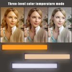 Luxceo WS66 USB LED Live Video Light 2500K-9000K Bi-Color Laptop Conference Fill Light – Bild 5