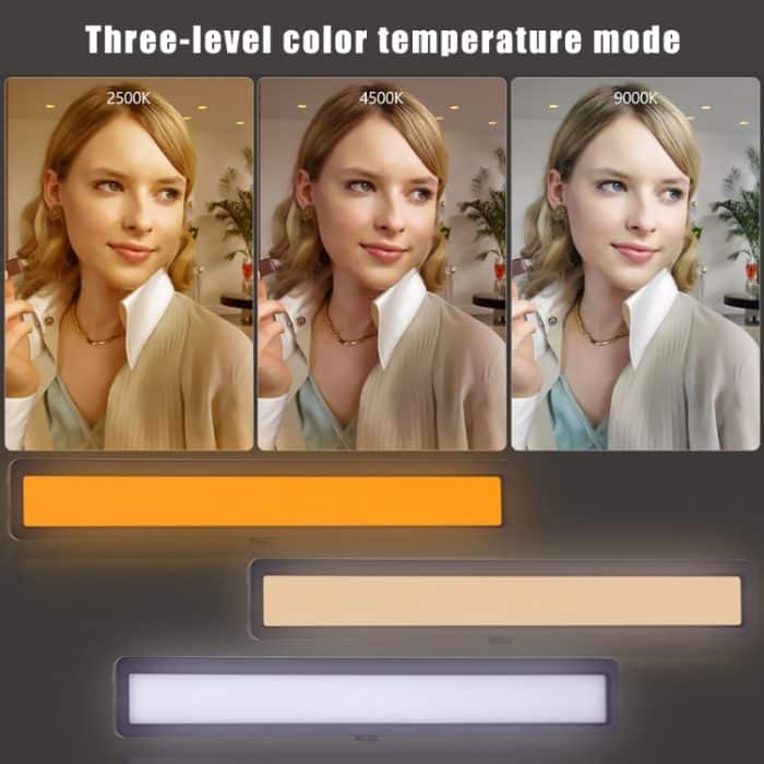 Luxceo WS66 USB LED Live Video Light 2500K-9000K Bi-Color Laptop Conference Fill Light – Bild 5