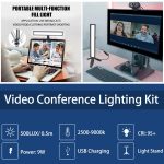 Luxceo WS66 USB LED Live Video Light 2500K-9000K Bi-Color Laptop Conference Fill Light – Bild 6