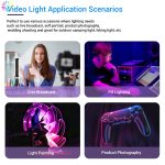 Luxceo P100 RGB Buntes Foto Video Lichtstift Magnet Handheld LED Fülllicht mit Fernbedienung – Bild 7