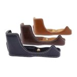 1/4-Zoll-Gewinde PU-Leder-Kamera-Halbgehäusebasis für Canon EOS M100, For Canon EOS M100 – Bild 2