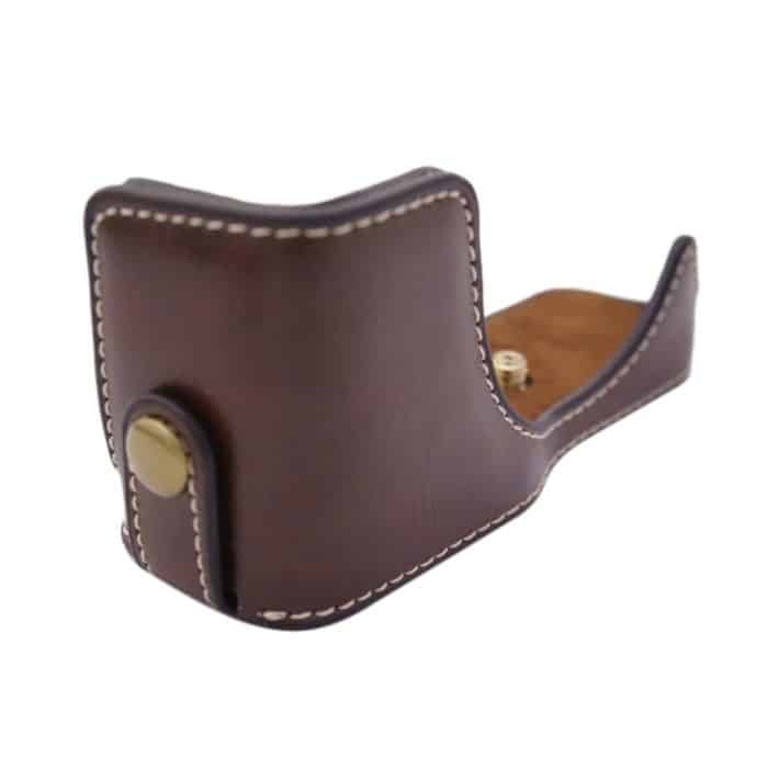 1/4-Zoll-Gewinde PU-Leder-Kamera-Halbgehäusebasis für Canon EOS M100, For Canon EOS M100 – Bild 5