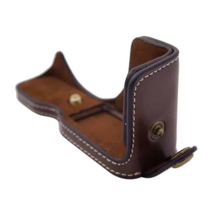 1/4-Zoll-Gewinde PU-Leder-Kamera-Halbgehäusebasis für Canon EOS M100, For Canon EOS M100 – Bild 6