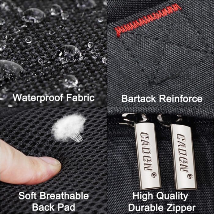 CADeN Multifunktionale Schulter-Spiegelreflexkamera-Objektivtasche, Fotorucksack – Bild 6