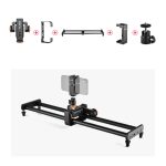 Yelangu L60E 60 cm Dia Rail Track + L4 3-Rad Video Dolly mit Telefonklemme & Ballhead – Bild 3