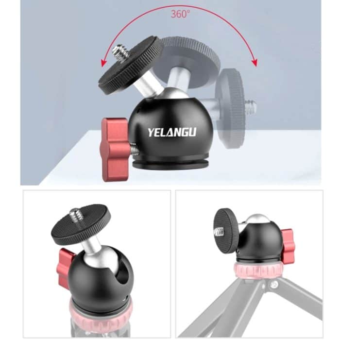 Yelangu L60E 60 cm Dia Rail Track + L4 3-Rad-Video Dolly mit PC142-Telefonklemme & Ballhead – Bild 4