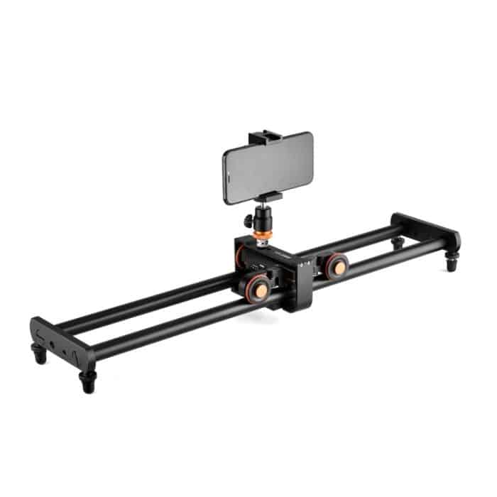 Yelangu L60E 60 cm Dia Rail Track + L4 3-Rad-Video Dolly mit PC142-Telefonklemme & Ballhead – Bild 1