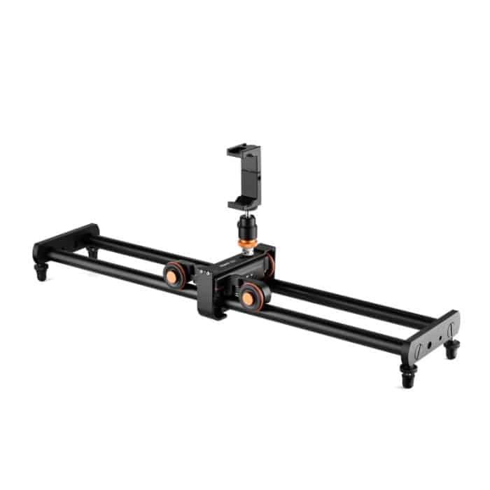 Yelangu L60E 60 cm Dia Rail Track + L4 3-Rad-Video Dolly mit PC142-Telefonklemme & Ballhead – Bild 2