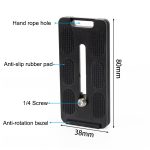 BEXIN PL-80 Anti-Rotations-Schnellwechselplatte mit Gummikissen, PL-82 – Bild 2