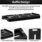 BEXIN PL-80 Anti-Rotations-Schnellwechselplatte mit Gummikissen, PL-82 – Bild 4