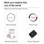 TRIOPO D-2A 360-Grad-Drehung Stativ aus Aluminiumlegierung mit 36 ​​mm Kugelkopf und Schnellwechselplatte – Bild 5