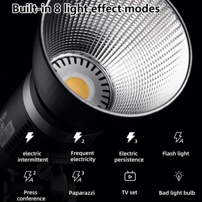 Godox ML60 60W LED-Licht 5600K Videostudio-Blitzlicht, ML60 – Bild 6