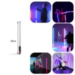 LUXCeO Mood1 50 cm RGB Colorful Atmosphere Rhythm LED Stick Handheld Video Photo Fill Light mit Stativ – Bild 4
