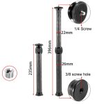 BEXIN P262C 235 mm-396 mm Stativ-Verlängerungsstange, Mittelsäule, Stativverlängerung aus Kohlefaser, P262C – Bild 2