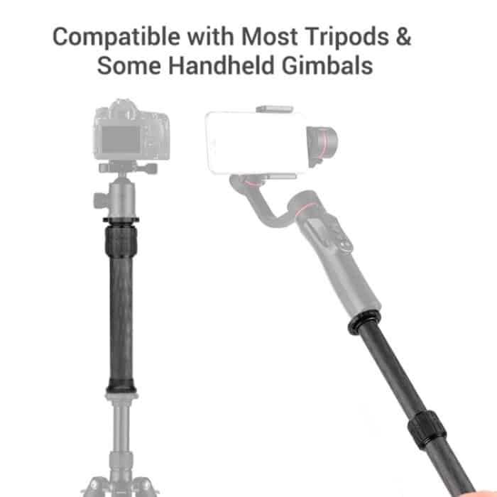 BEXIN P262C 235 mm-396 mm Stativ-Verlängerungsstange, Mittelsäule, Stativverlängerung aus Kohlefaser, P262C – Bild 5