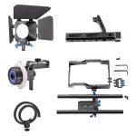 YELANGU YLG1105A Griff-Videokamera-Käfigstabilisator-Kit mit Matte Box und Follow Focus für Panasonic Lumix DMC-GH4 und G7 / Sony A7 und A7S und A7R und A7RII und A7SII – Bild 5