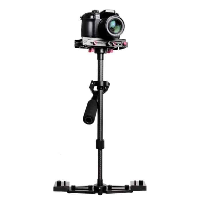 YELANGU YLG0107K 40-67 cm Aviation Aluminium + Kohlefaser Professional Steadicam Handstabilisator für DSLR-Kamera DV – Bild 2