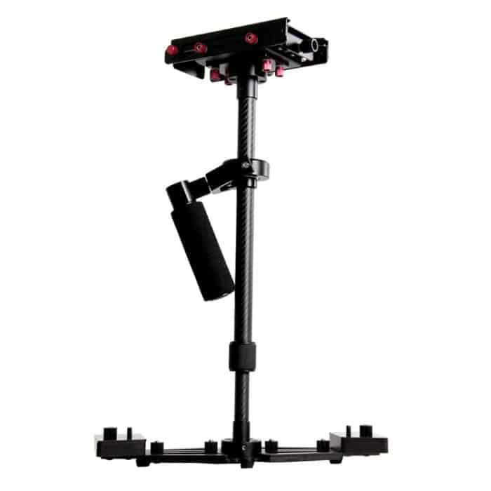 YELANGU YLG0107K 40-67 cm Aviation Aluminium + Kohlefaser Professional Steadicam Handstabilisator für DSLR-Kamera DV – Bild 4