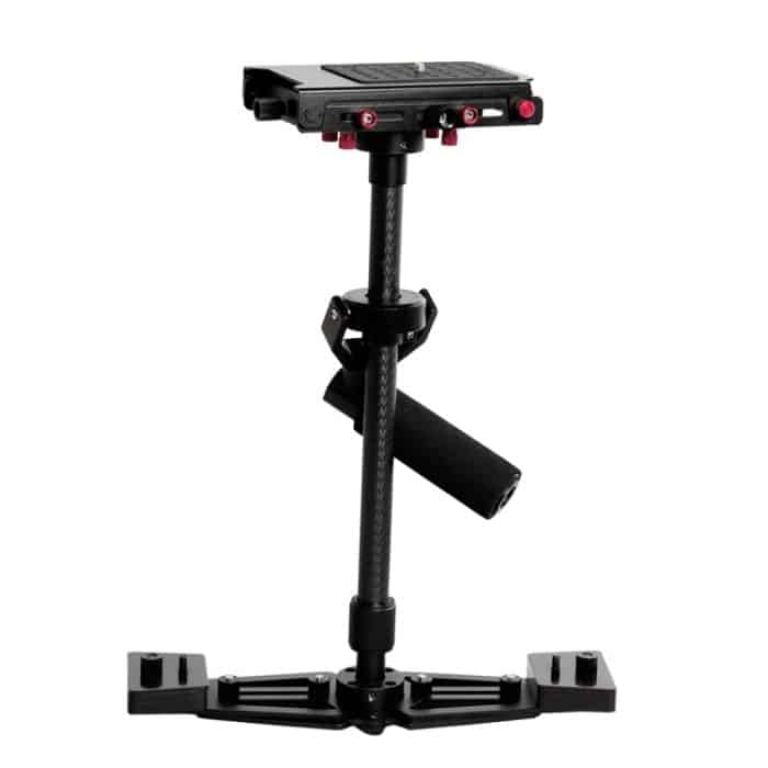 YELANGU YLG0107K 40-67 cm Aviation Aluminium + Kohlefaser Professional Steadicam Handstabilisator für DSLR-Kamera DV – Bild 5