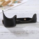 1/4-Zoll-Gewinde PU-Leder-Kamera-Halbgehäusebasis für Sony Alpha 6100 / A6100, For Sony Alpha 6100 / A6100 – Bild 3