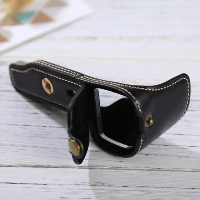 1/4-Zoll-Gewinde PU-Leder-Kamera-Halbgehäusebasis für Sony Alpha 6100 / A6100, For Sony Alpha 6100 / A6100 – Bild 5