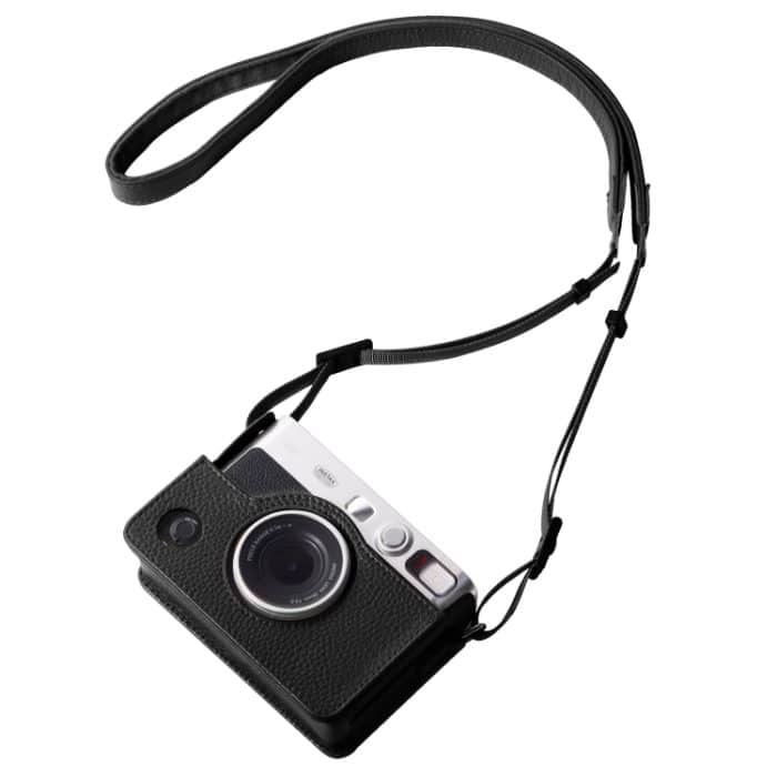 Für FUJIFILM instax mini Evo Ganzkörperkamera Echtledertasche mit Riemen, For FUJIFILM instax mini Evo – Bild 1