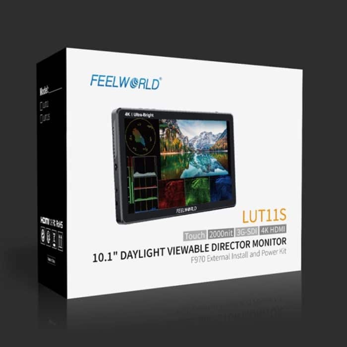 FEELWORLD LUT11S 10,1 Zoll ultraheller 2000nit Touchscreen DSLR-Kamera-Feldmonitor, 3G-SDI 4K HDMI Eingang Ausgang 1920 x 1200 IPS-Panel, LUT11S – Bild 13