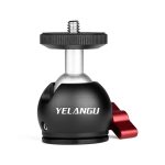 YELANGU 360-Grad-Panorama-Stativ-Kugelkopf-Adapter aus Metall für Dolly Car, Ball Head Adapter